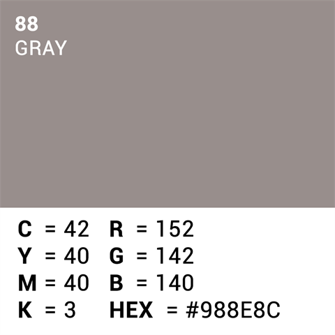 Überlegener Hintergrundpapier 88 Grau 3,56 x 15 m