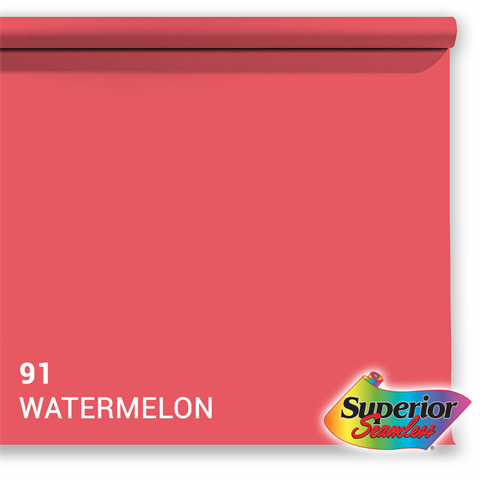 Vorgesetzter Hintergrundpapier 91 Wassermelone 1,35 x 11 m