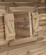 Swinging Louise Wooden Playhouse 120 x 120 x 160 cm Naturel