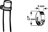 Cornat Spannring 8–12 mm (1 4) 4 Stück Edelstahl – T3083000