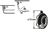 Cornat-Rosette für Badewanne – T321120
