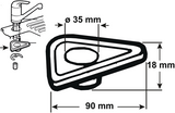 Cornat verstevigingsplaat voor kranen pvc - t351901