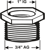 Cornat Messing MS Reduzierstück VM 1''x3 4 - T396302