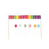 Taartdecoratie set verjaardag 24-delig