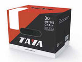 Taya-Kette 410h 1 2x1 8, schwarz, 30m auf Rolle