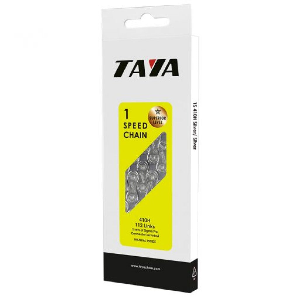 Taya ketting 410h 1-speed 1 2x1 8 112 schakels zilver