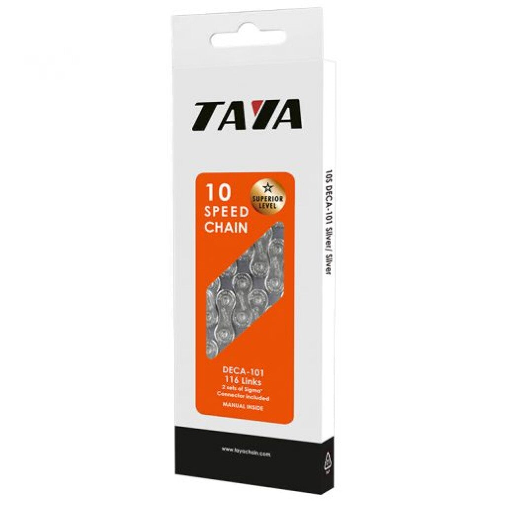 Taya-Kette deca-101 1 2x5 64x116, 10-fach, Silber