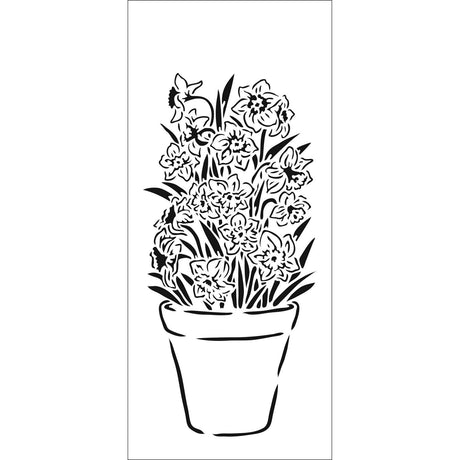 Die Werkstatt des Handwerkers • Schlanke Schablonen-Jonquils 10,16 x 22,86 cm