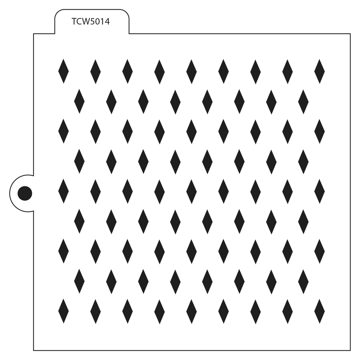 Die Werkstatt des Handwerkers • Keksvorlage 5,5x5,5 Diamanten
