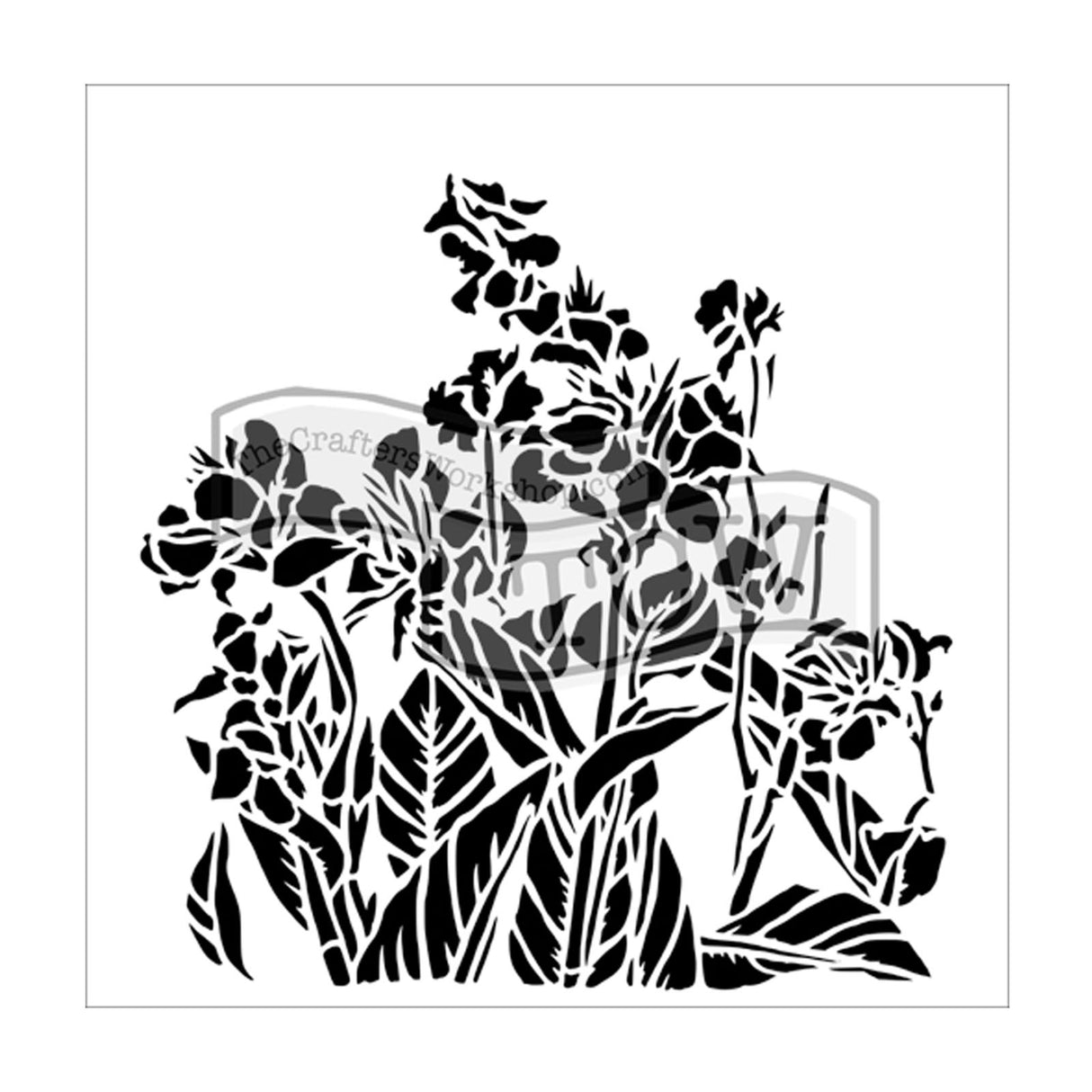 Die Werkstatt des Handwerkers • Vorlage 30x30cm Canna-Lilien