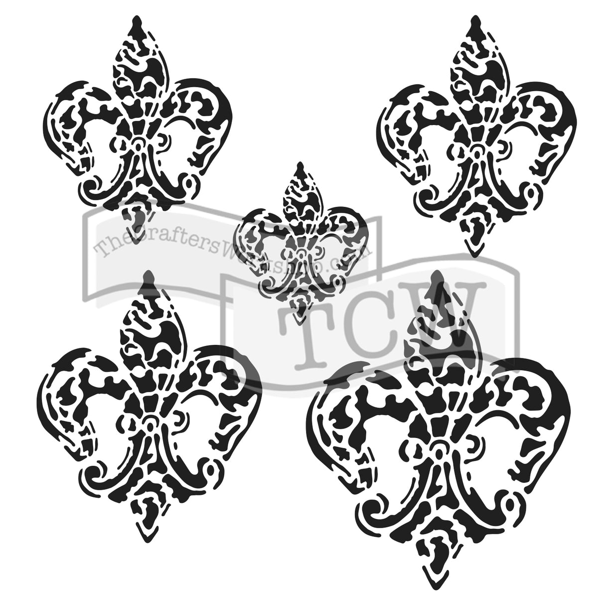 Die Werkstatt des Handwerkers • Vorlage 30x30cm Barockblumen