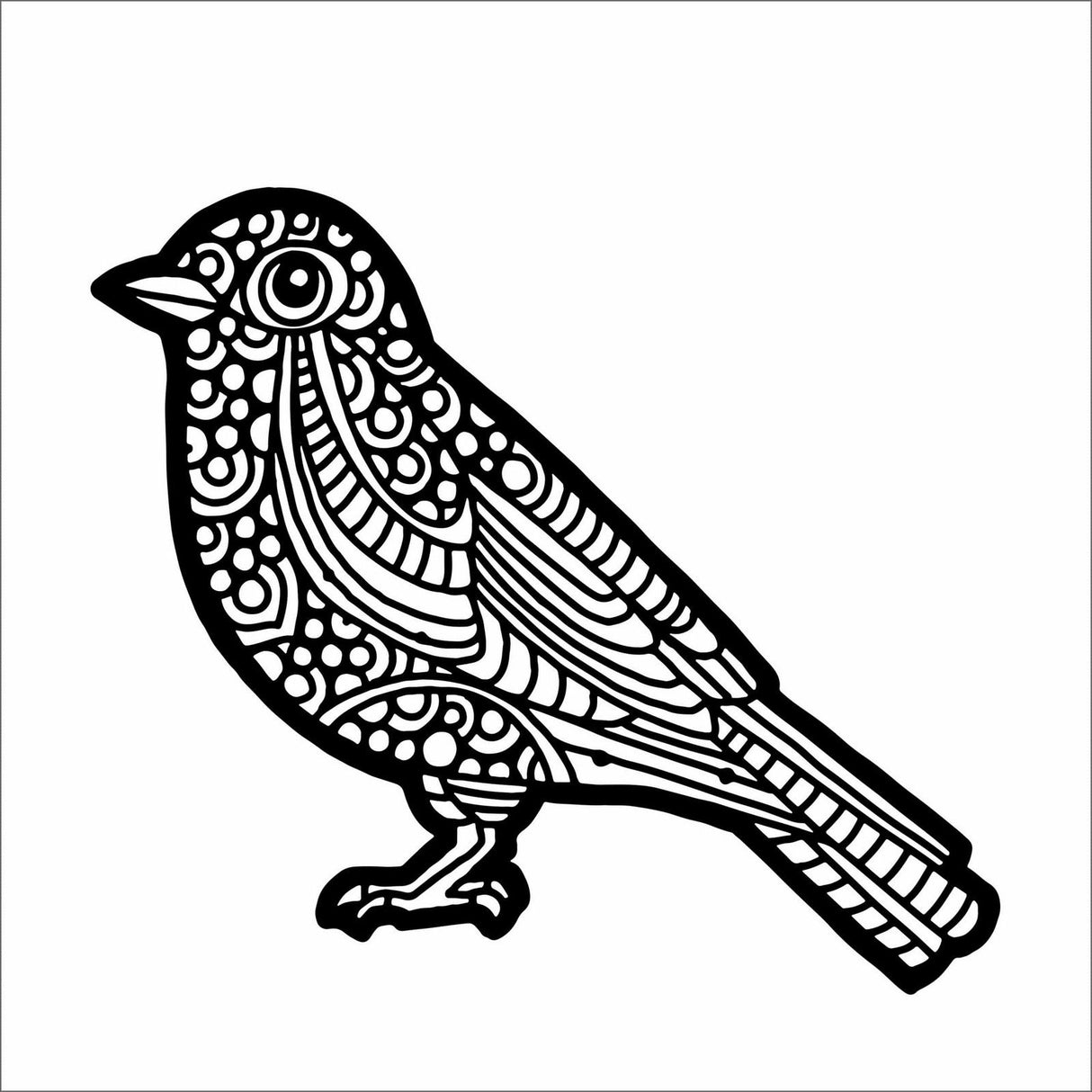 Die Werkstatt des Handwerkers • Schablone Bluebird 30,5x30,5cm