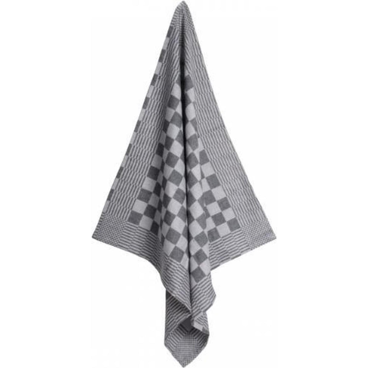 Kochhandtuch schwarz große Raute 70x70cm 12 Stk