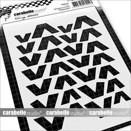 Carabelle Studio • Schablone A6 Chevrons von Edwige Verrière
