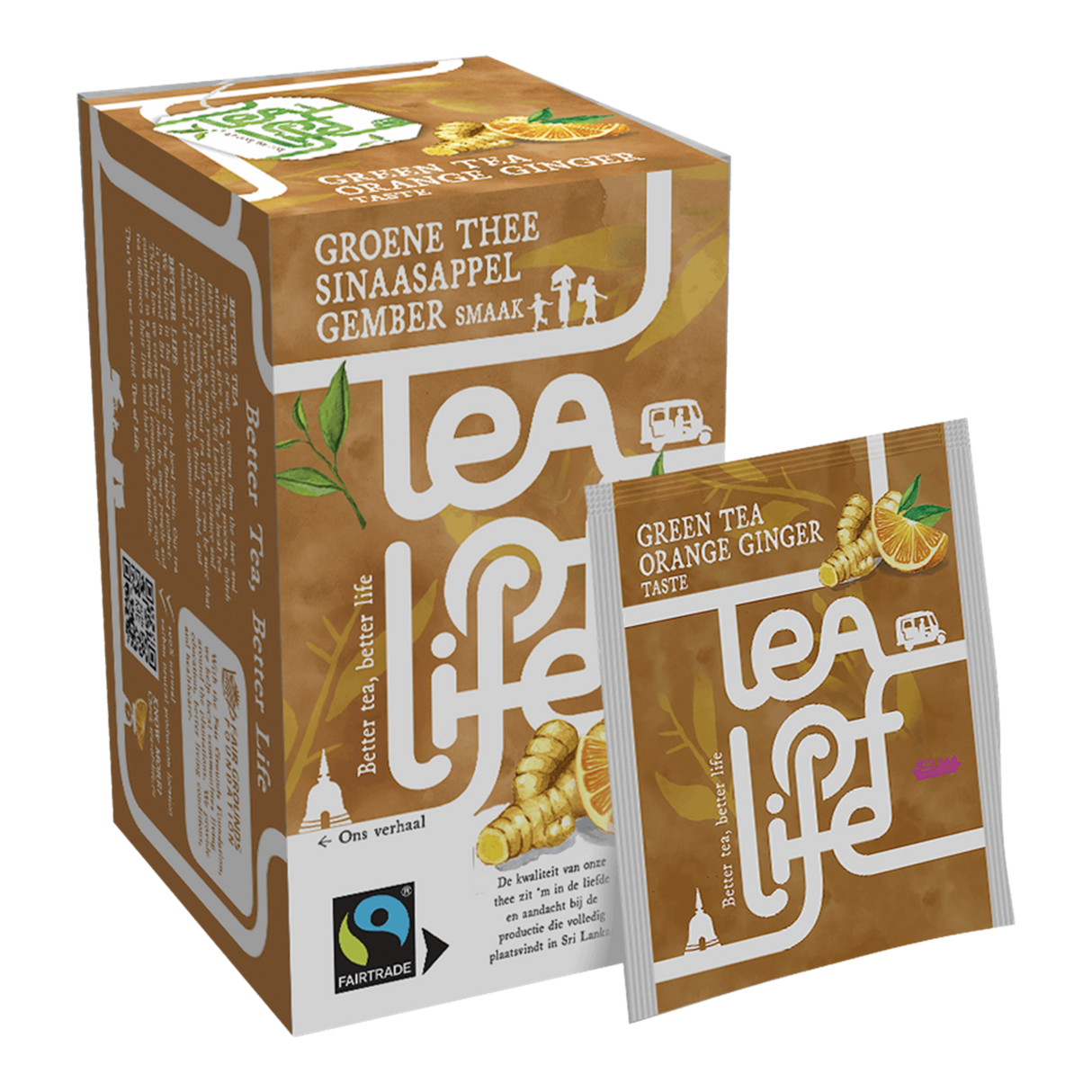 Tea of life green tea orange ginger (100x 1,75gr)