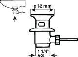 Cornat Ablaufstopfen Waschbecken + Stange 1 1 4 ch - tec317405