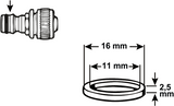 Cornat Dichtungs-O-Ring Gardena 11 mm (2 Stück) – tec380007