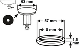 Cornat Dichtungsgummi d62mm für tec317411 - tec380245