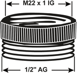 Cornat Messing-Ch-Reduzierstück VM M22x1 2 – tec386305