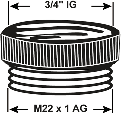 Cornat Messing-Ch-Reduzierstück MV M22x3 4 – tec386307