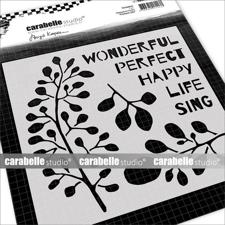Carabelle Studio • Schablone Perfect Life von Birgit Koopsen