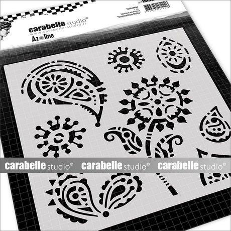 Carabelle Studio • Schablone quadratisch 15,2 cm Inspiration Indien