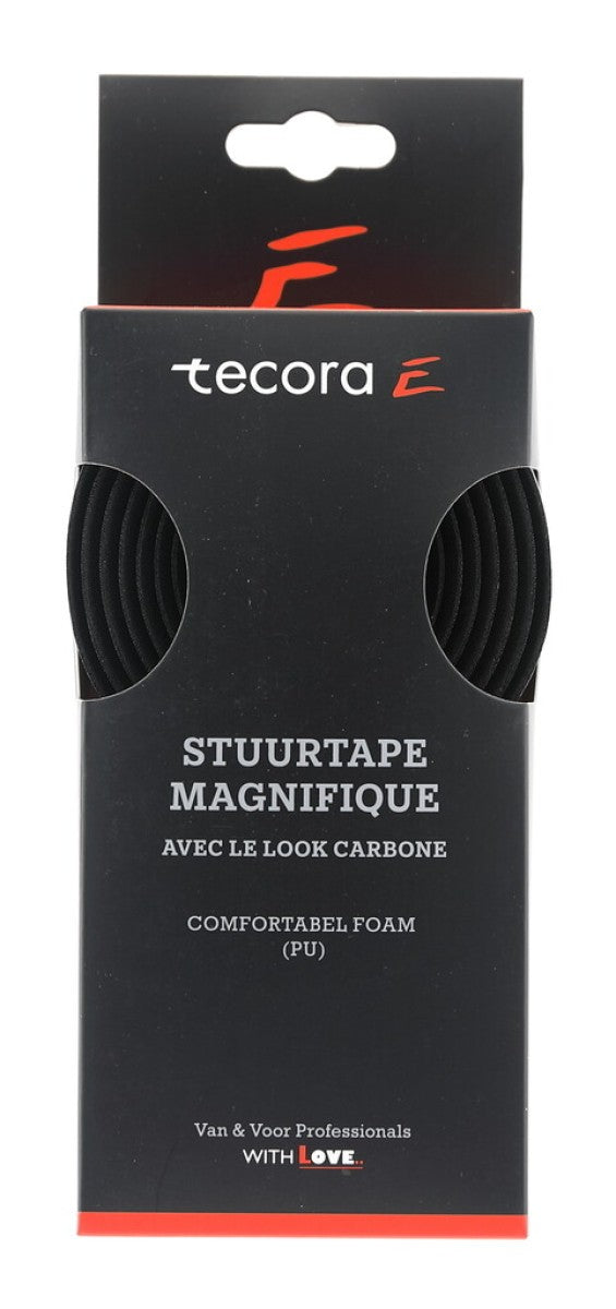 Tecora e Lenkerband Magnifique Carbon-Look, ø2,5x30mm, 2m, schwarz