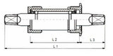 Tecora E BOW BH 107 mm BSA, Kettenlinie 19.5, Alu Cup