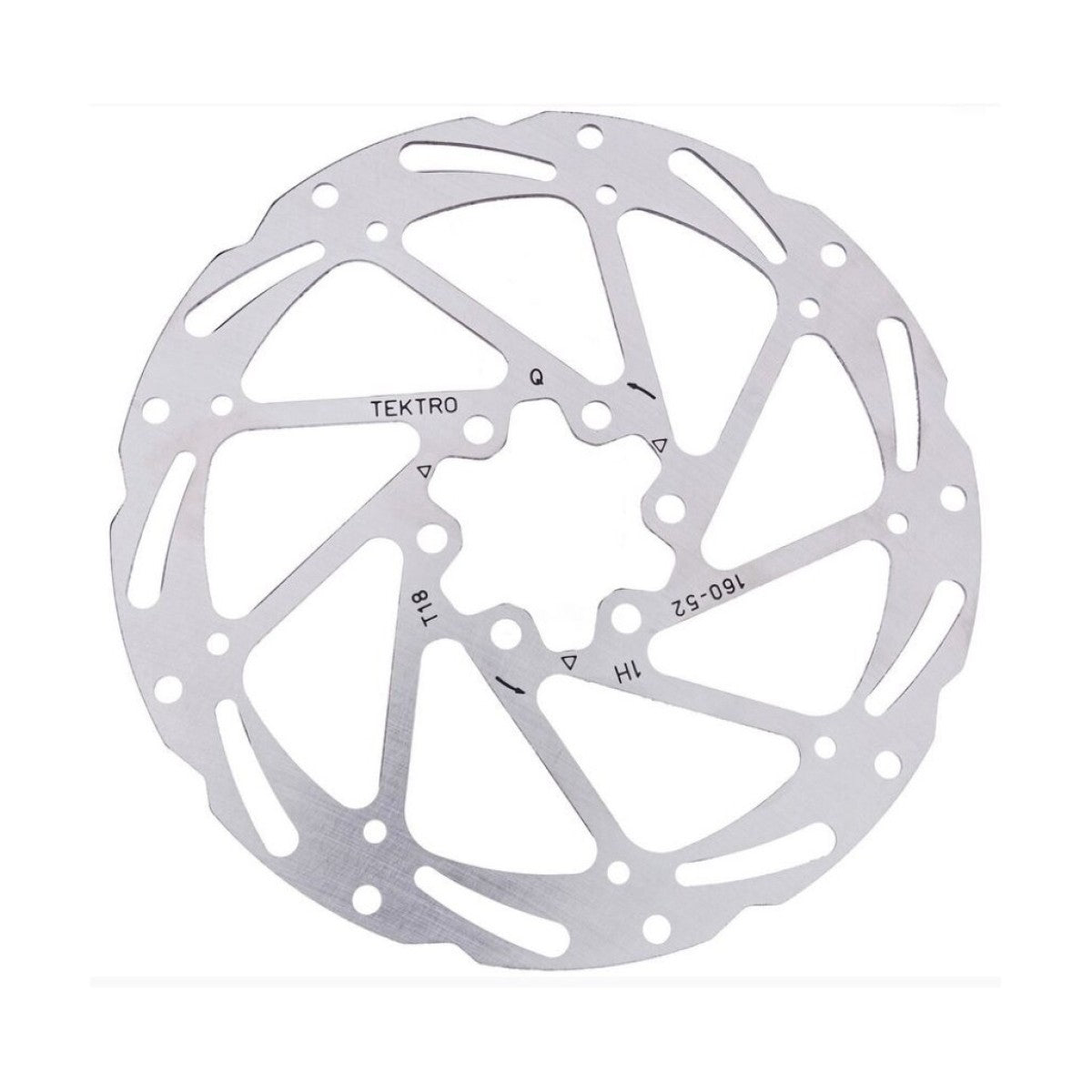 Tektro Scheibenbremsscheibe TR180-52 ø180x1,85mm, Silber
