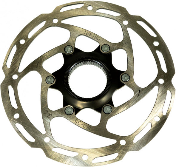 Tektro Bremsscheibe Rotor Centerlock 160 mm Silberschwarz