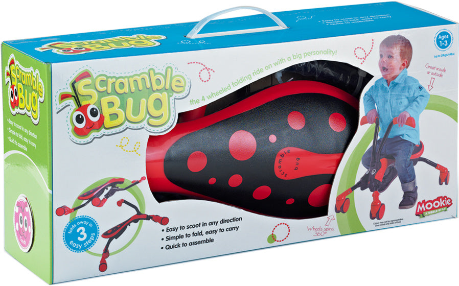Der Käfer ScrambleBug Käfer mit 4 Rädern Junior Rot Schwarz