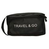 Traveller toilettas travel go zwart 15,5cm x 13,5cm