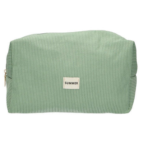 Traveller toilettas rib waterdicht mintgroen 24,5cm x 18,5cm