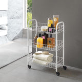 Tomado-Metaltex Siena Küchenwagen mit Rollen 41x23x63 cm Silber