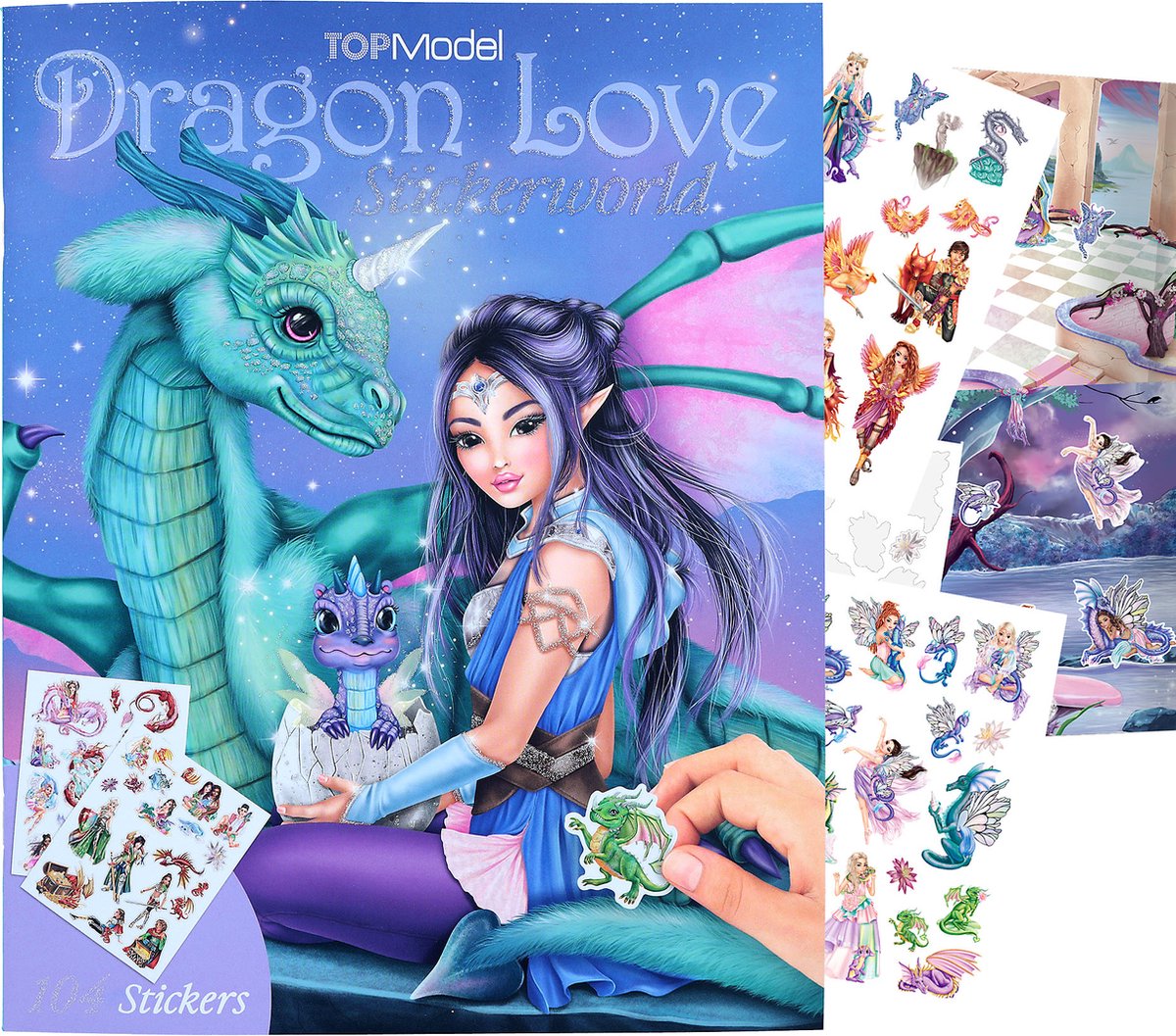 TOPModel Stickerworld Stickerbuch Dragon Love