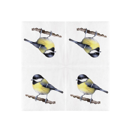Esschert Design Servietten Kohlmeise 33cm