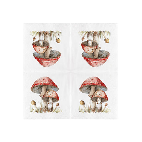 Esschert design papieren servetten vliegenzwam 33x33cm fsc mix