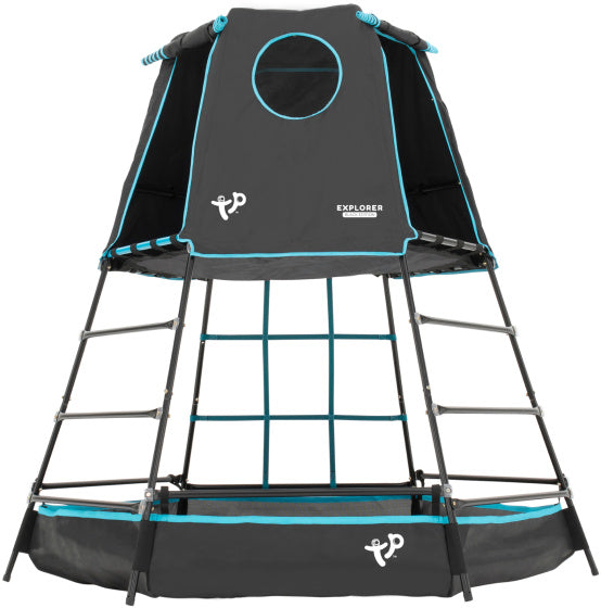 TP Toys Explorer -Kletterturm mit schattigem Spielbereich schwarzblau