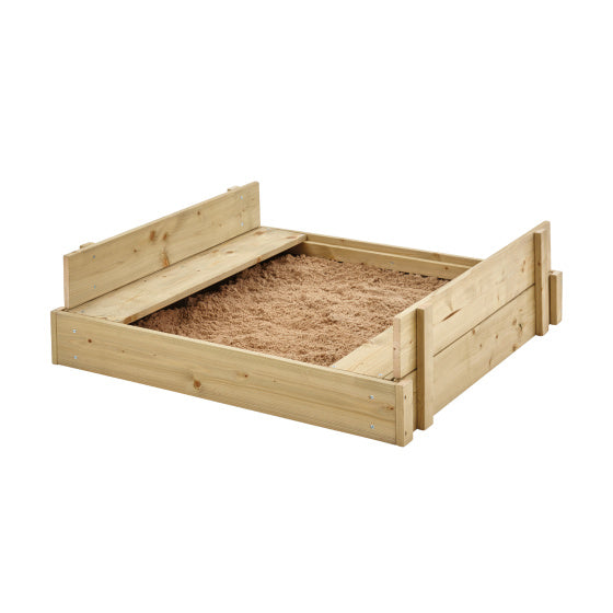 TP -Spielzeug Holzsandkap mit Deckel, Bänkebodenboot