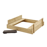 TP -Spielzeug Holzsandkap mit Deckel, Bänkebodenboot