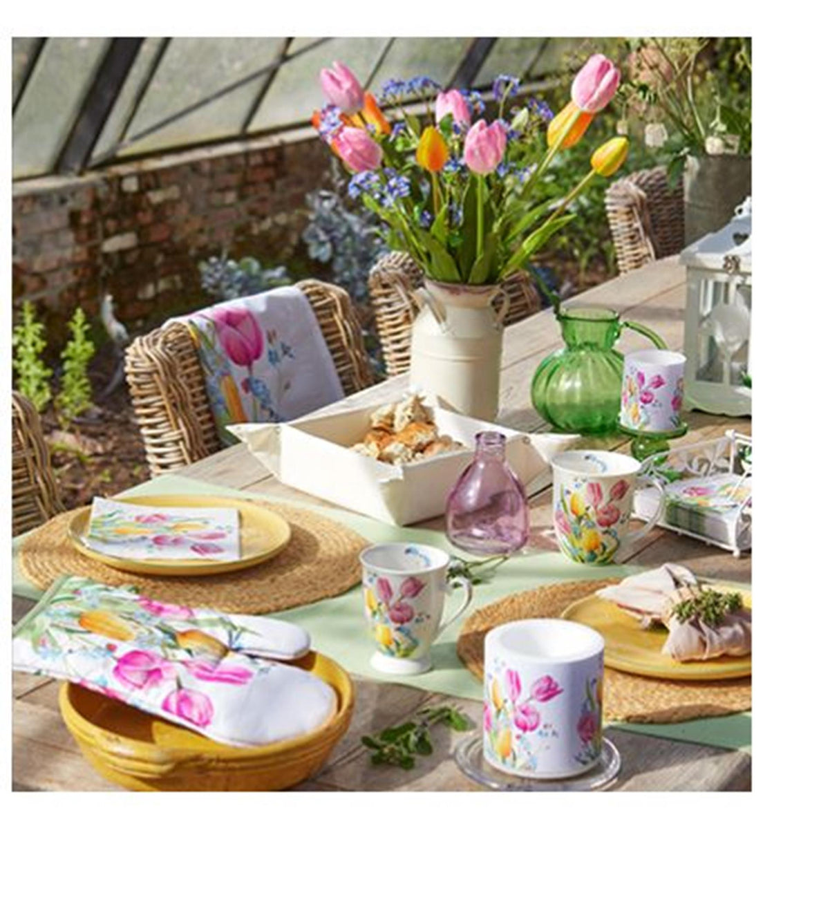 Ambiente Tischläufer Tulpenstrauß 40x150cm