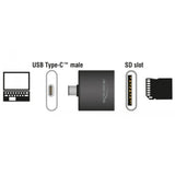 Delock USB Typ-C SDHC SDXC UHS-II MMC Single Slot Ka
