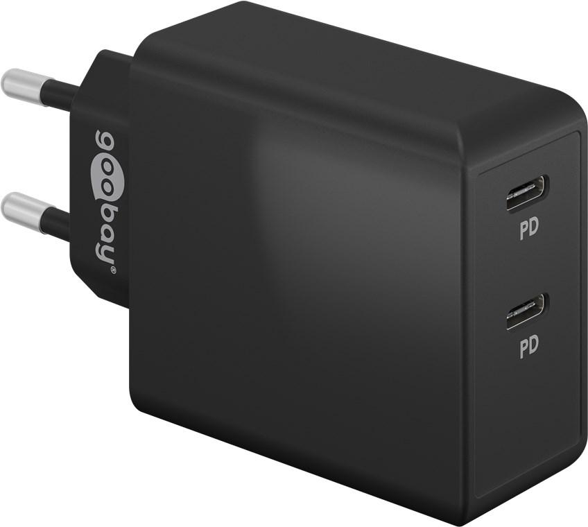 Goobay USB-C PD Dual-Schnellladegerät (36 W)