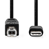 Benel USB cable 2M USB-C to USB-B