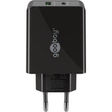Goobay Dual USB-C PD (Power Delivery) Schnelles Ladegerät (30 W)