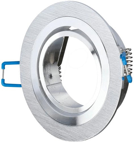 V-tac Einbaustrahler verstellbar 50 mm rund gebürstetes Aluminium 5013364