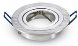 V-tac Einbaustrahler verstellbar 50 mm rund gebürstetes Aluminium 5013364