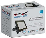 V-tac LED-Bauleuchte 20 W 6500 K Schwarz + Kabeleinführung – 9332115