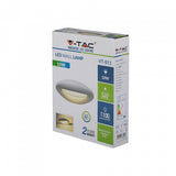 V-TAC-Wandlampe VT-811 LED 10W 3000K 1100 LM 30 x 21,5 cm Weiß