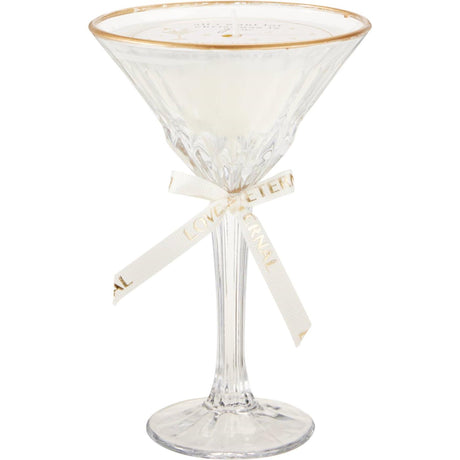 Home styling geurkaars in cocktailglas 11x17cm